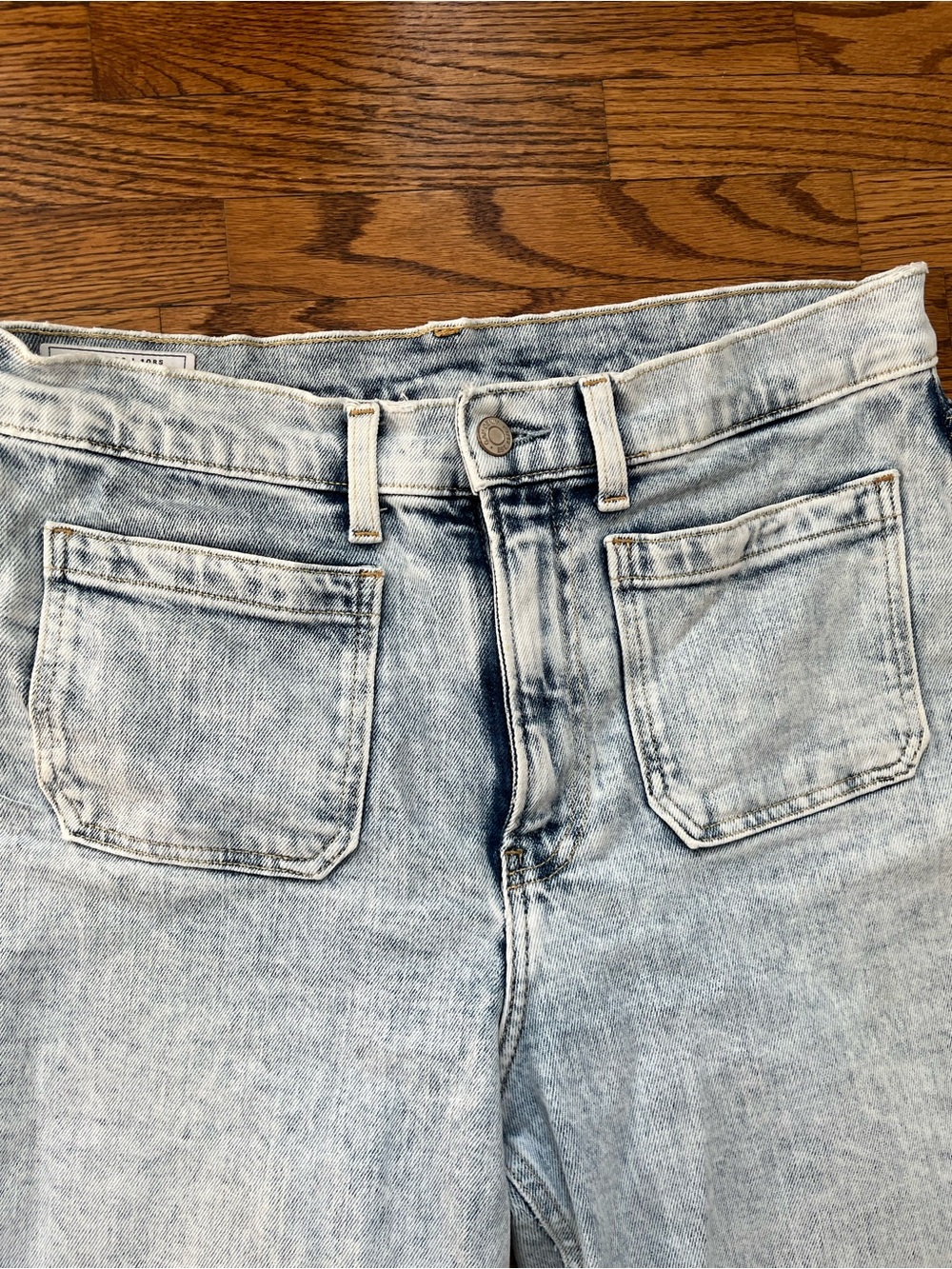 GAP Acid Wash High Rise Stride Ankle Jeans - Picture 4 of 9